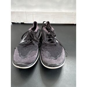 Nike Free Rn Flyknit Running Shoes Black Women's Size 7